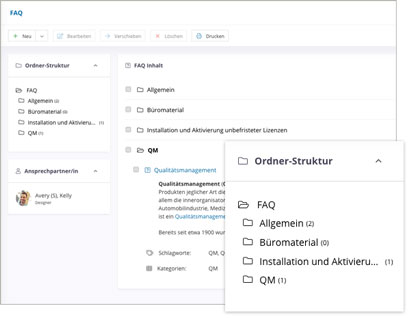 Module Intranet Software Modul FAQ
