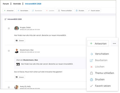 Module Intranet Software Modul Forum