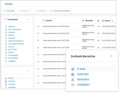 Intranet Software Modul Outlook