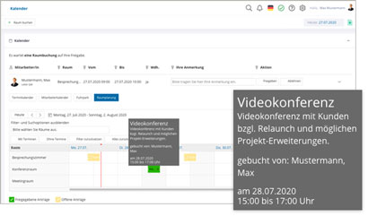Module Intranet Software Modul Raumbuchung