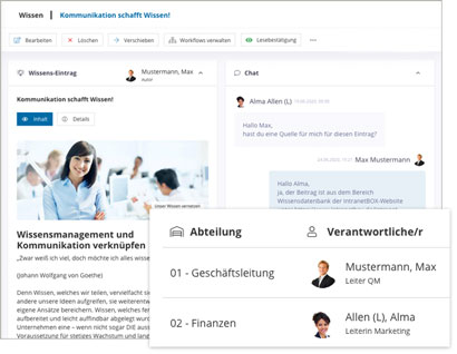 Intranet Open Source Modul Wissensmanagement