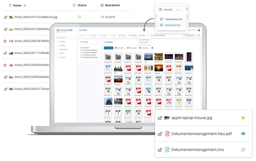 Intranet Software Dokumentenmanagement Intranet Software Dokumentenübersicht